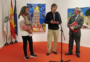 María Blanco, Raúl Velloso y Ramón Jiménez, en la presentación