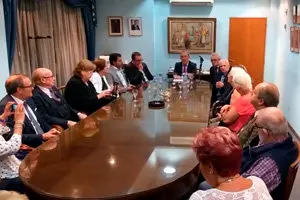 Reunido con directivos de entidades españolas en Buenos Aires