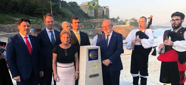 Inauguración Mojon Camino 5