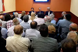 Miranda con presidentes de instituciones en Buenos Aires