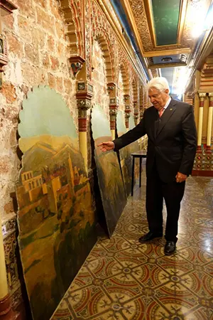 Arg.Alhambra-Trabajos de restauración y Sánchez