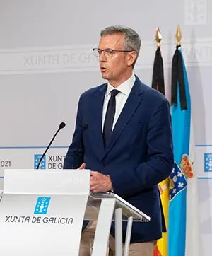 12,10 h.- O vicepresidente da Xunta, Alfonso Rueda, e o conselleiro de Sanidade, Jesús Vázquez Almuíña, informarán en rolda de prensa sobre o protocolo de medidas de prevención sanitarias fronte o coronavirus de cara ás eleccións autonómicas do 12 de xullo. No salón Grande de Presidencia.
foto xoán crespo
27/05/2020
