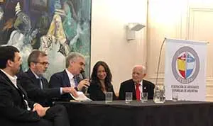 Benito Blanco en foto de archivo En la presentación del Bs As Celebra España en la Embajada