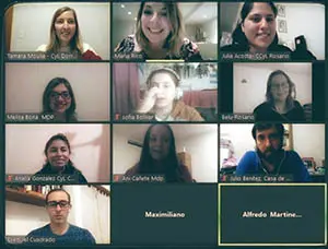 Integrantes de la Arupación Juvenil de la Federación