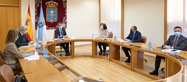 O titular do Goberno galego, Alberto Núñez Feijóo, preside a reunión do Consello da Xunta. Parlamento de Galicia, Santiago de Compostela, 09/12/20.