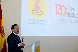 Albares en la Cámara de Comercio de España en México 1