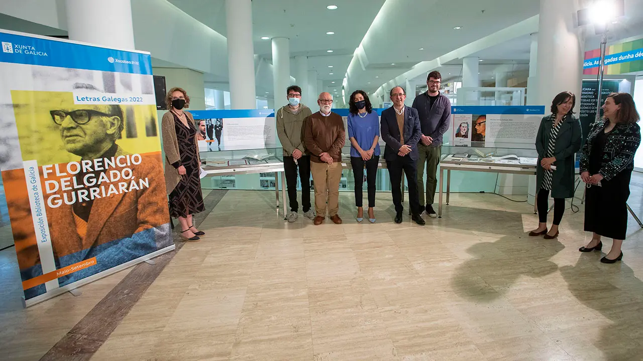 O secretario xeral de Cultura, Anxo M. Lorenzo, inaugura a exposición Florencio Delgado Gurriarán con motivo das Letras Galegas 2022.