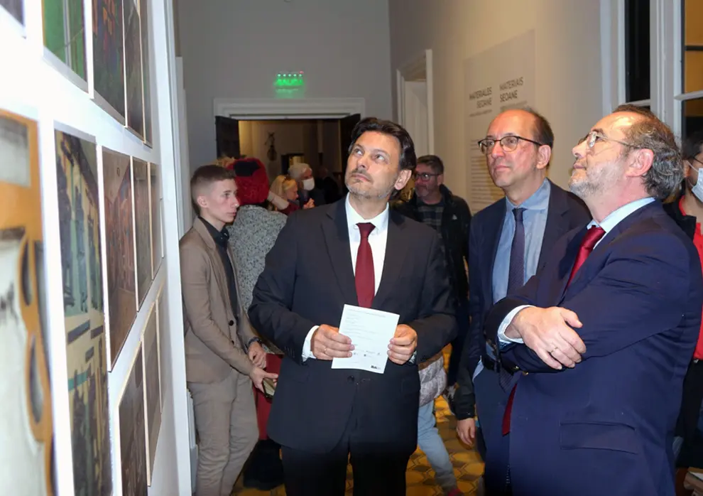 Antonio Rodríguez Miranda_ Anxo Lorenzo y Pedro Zarco en la muestra