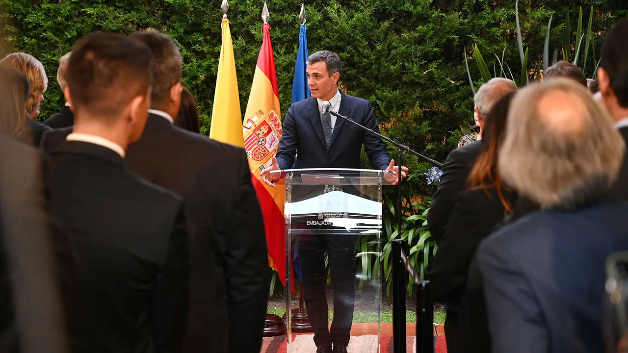 Pedro Sánchez Embajada Colombia