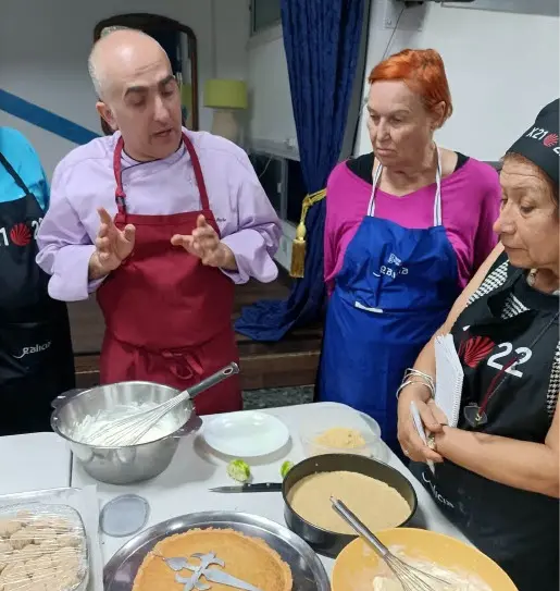 Taller de cocina realizado en el Centro Galego de Tenerife