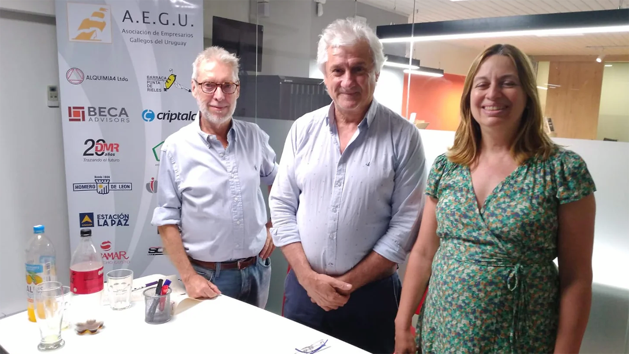 AEGU. Comisión electoral.  Cra. Inés Sanz. Rodolfo Ceriani. Gustavo Carsillo.