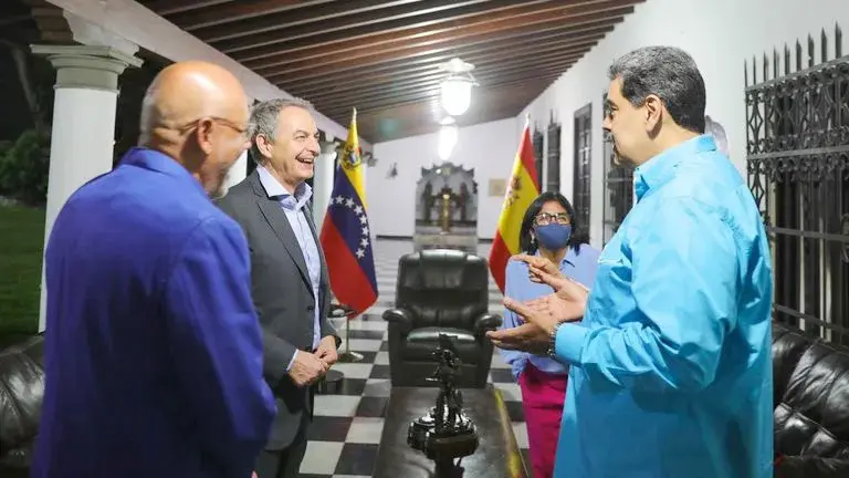 JOSÉ LUIS RODRÍGUEZ ZAPATERO ES RECIBIDO POR NICOLÁS MADURO MOROS ENE 2023. 1jpg