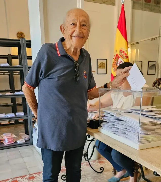 Voto de cántabro de 96 años