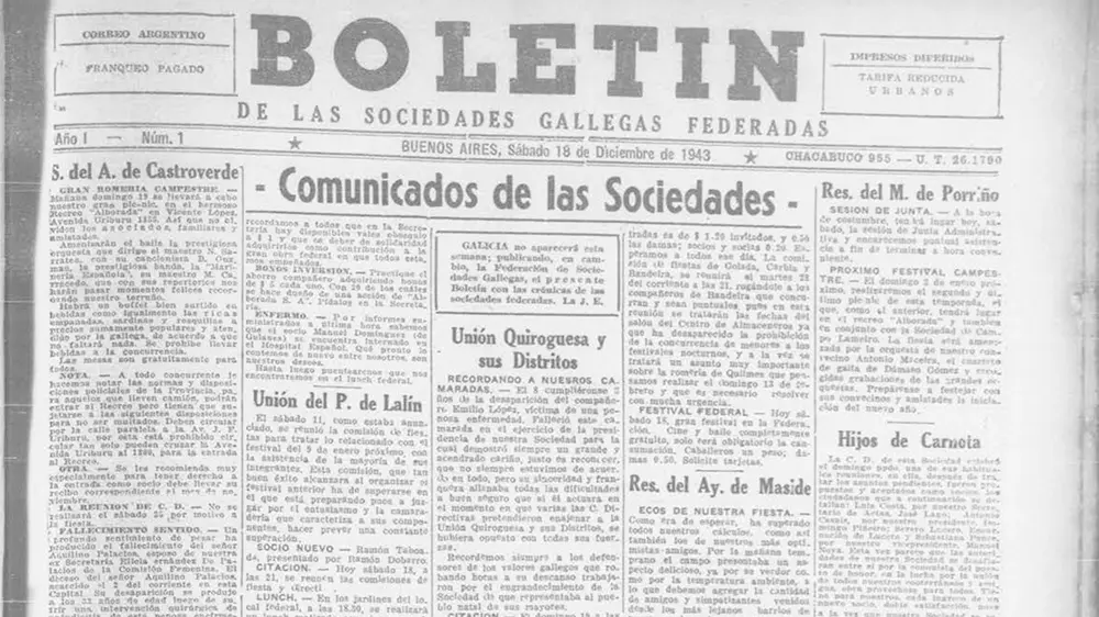 Boletín de las Sociedades Gallegas Federadas