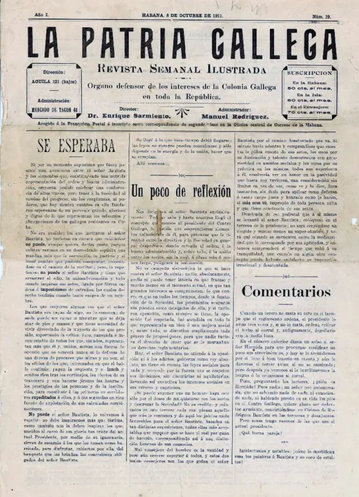 Portada La Patria Gallega