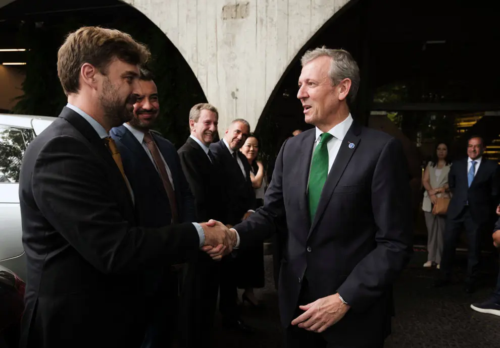 O presidente da Xunta de Galicia, Alfonso Rueda, mantén un almorzo de traballo con institucións e empresas españolas e brasileñas. Restaurante Rubaiyat Faria Lima (São Paulo, Brasil), 21/11/24.