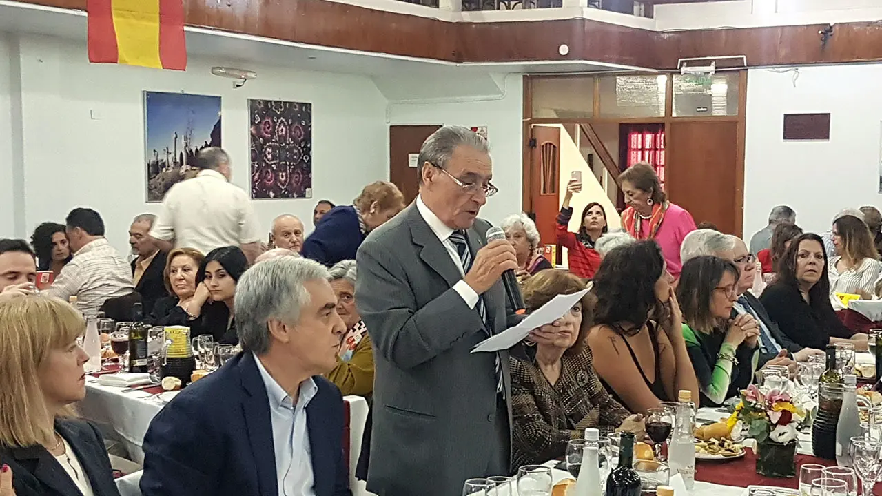 Pedro Bello en Banquete Federación Castellana y leonesa 