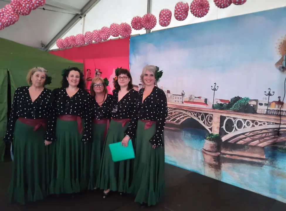 Participantes en la Feria de Abril en Vigo