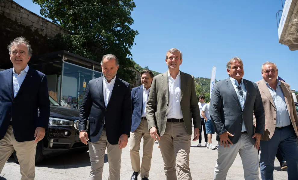 O presidente da Xunta, Alfonso Rueda, asiste a IX Romaría ABANCA Internacional no Monasterio de San Estevo.