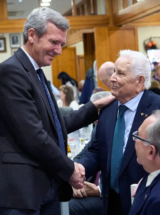 O presidente da Xunta, Alfonso Rueda, participa no acto do 69º aniversario do Lar Gallego de Sevilla. Lar Gallego  (Sevilla), 22/11/25.