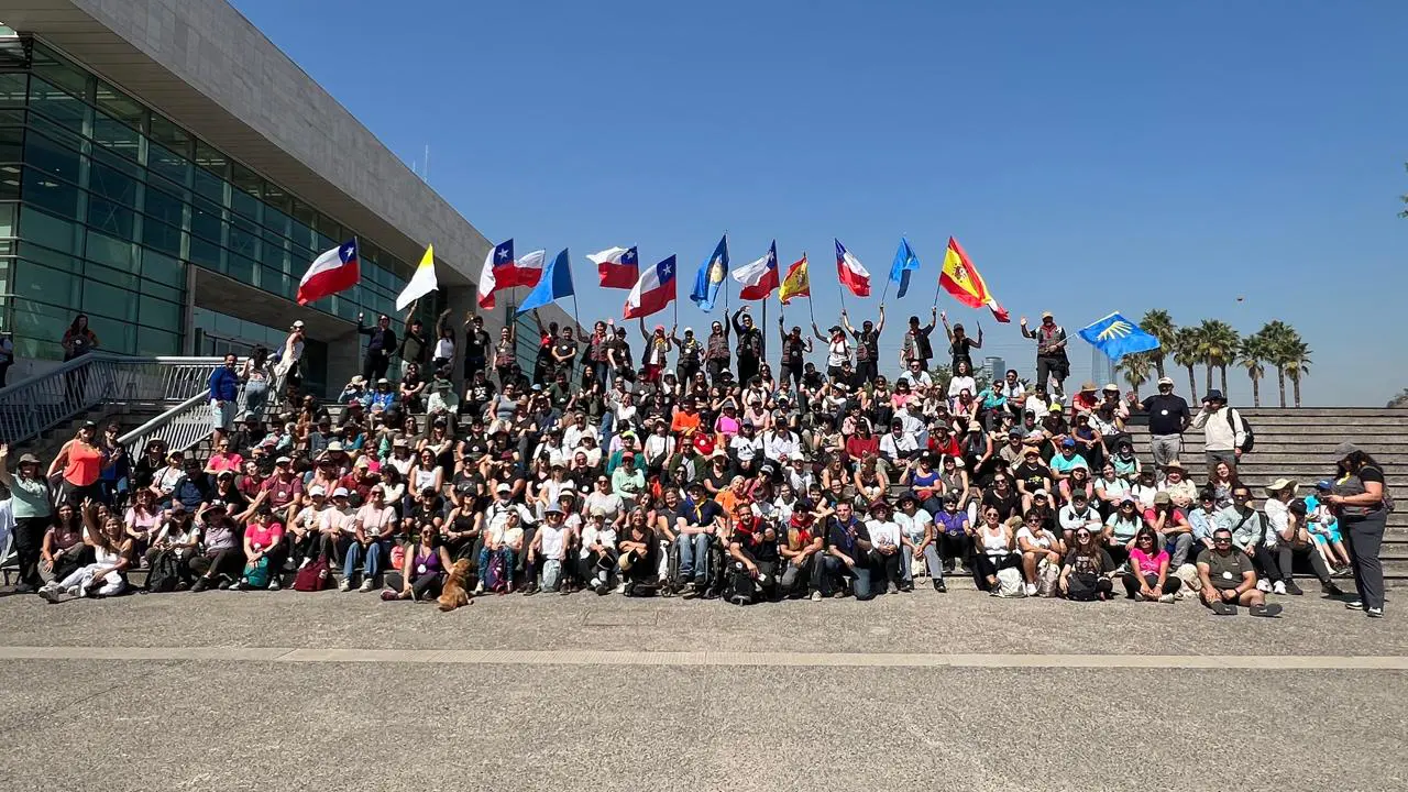 foto grupal de la peregrinacion