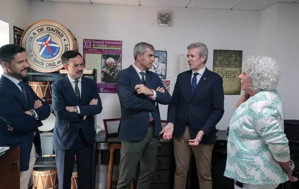 O titular do Goberno auton&oacute;mico, Alfonso Rueda, visita o Centro Galego de Santa Cruz de Tenerife, 21/05/26.