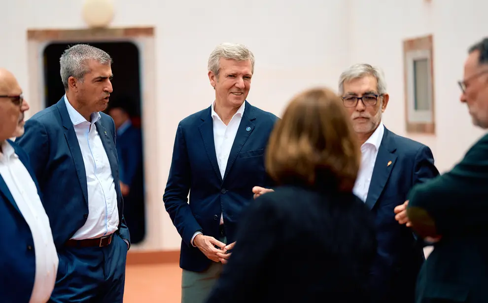 O presidente da Xunta, Alfonso Rueda, visita a asociaci&oacute;n Casa de Galicia de Las Palmas de Gran Canaria. Casa de Galicia (Las Palmas), 22/05/26.