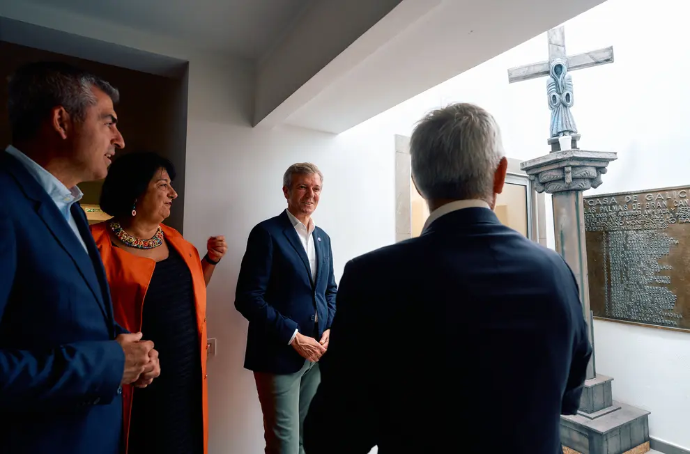 O presidente da Xunta, Alfonso Rueda, visita a asociaci&oacute;n Casa de Galicia de Las Palmas de Gran Canaria. Casa de Galicia (Las Palmas), 22/05/26.