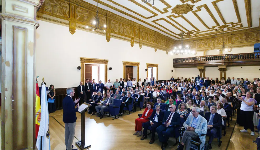O titular do Executivo galego, Alfonso Rueda, asiste &aacute; inauguraci&oacute;n do Consulado Honorario de M&eacute;xico. Consulado Honorario de M&eacute;xico (Ourense), 10/06/26.