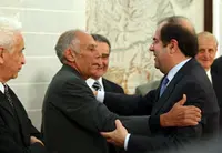  Rabanillo, presidente de la Asociación de Castellanos y Leoneses de Cuba, durante su saludo al presidente Herrera.