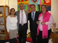  Alfredo Prada, con los presidente del PP en Suiza.