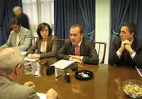  Torres, durante su visita al Centro Galicia.