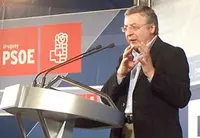  José Blanco, durante su intervención en el mitin.