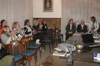  Un momento de la reunión en el Centro Asturiano.