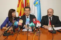 O presidente Feijóo, durante a súa intervención.