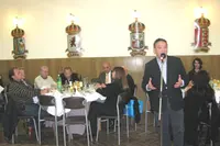  Alfredo Prada, durante su intervención en la cena celebrada en el Centro de Castilla y León.