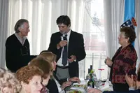  El consejero de Trabajo dirigió unas palabras a los asistentes al evento que se celebró en la sede de la mutua.