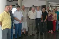  Parte del nuevo Consejo Directivo del CGPLC, tras el acto de proclamación.