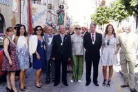  Miembros de la Junta Directiva y autoridades locales asistentes a la procesión de Santiago.