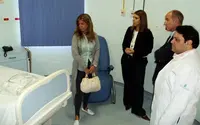  La directora de la Agencia Madrile&ntilde;a de la Emigraci&oacute;n, durante su visita al Hospital Espa&ntilde;ol.
