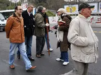 Julio Olmos y Alejandro L&oacute;pez Dobarro recorrieron los primeros tramos del Camino. 