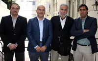  De dcha. a izda., Alfredo Enr&iacute;quez, Jos&eacute; Manuel Baltar, Miguel Santalices y Jorge Pumar.
