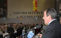 Álvarez-Cascos, durante su intervención en la festividad de la Santina.