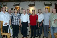 Santiago Camba y Manuel Caneiro, con los presidentes provinciales.