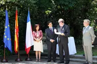 Francisco Ceresuela, durante la lectura de su discurso de agradecimiento.