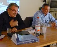  Miguel García y José Antonio Arranz -a la dcha.- en un momento del seminario.