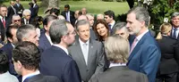 Recepción en los jardines