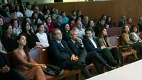 O titular do Executivo galego, Alfonso Rueda, acompañado do secretario xeral da Emigración, Antonio Rodríguez Miranda, clausura Encontro Retorno Emprendedor. Rede programa MERLO.