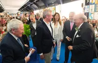 O presidente da Xunta, Alfonso Rueda, asiste á entrega de premios da 16º Edición da Bienal Internacional de Cartelismo Terras Gauda – Concurso Francisco Mantecón 2024. Peirao de Trasatlánticos, 21/6/24.