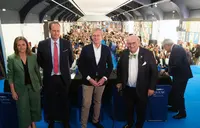 O presidente da Xunta, Alfonso Rueda, asiste á entrega de premios da 16º Edición da Bienal Internacional de Cartelismo Terras Gauda – Concurso Francisco Mantecón 2024. Peirao de Trasatlánticos, 21/6/24.